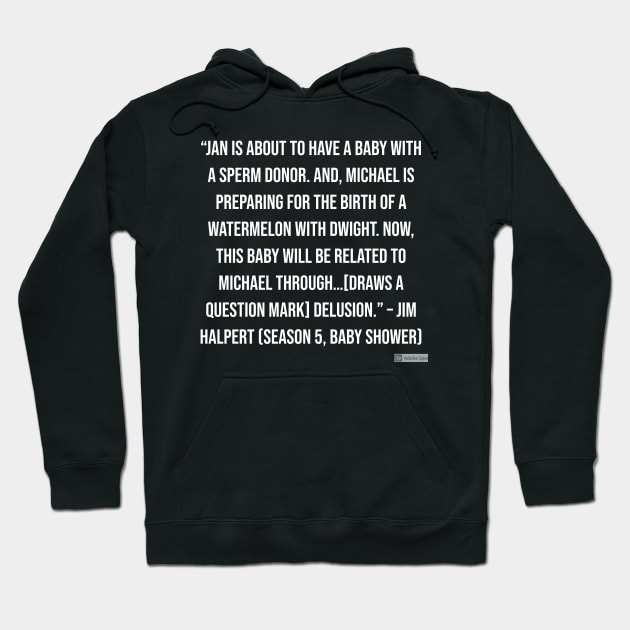 the office funny quote Hoodie by CreationsByAme